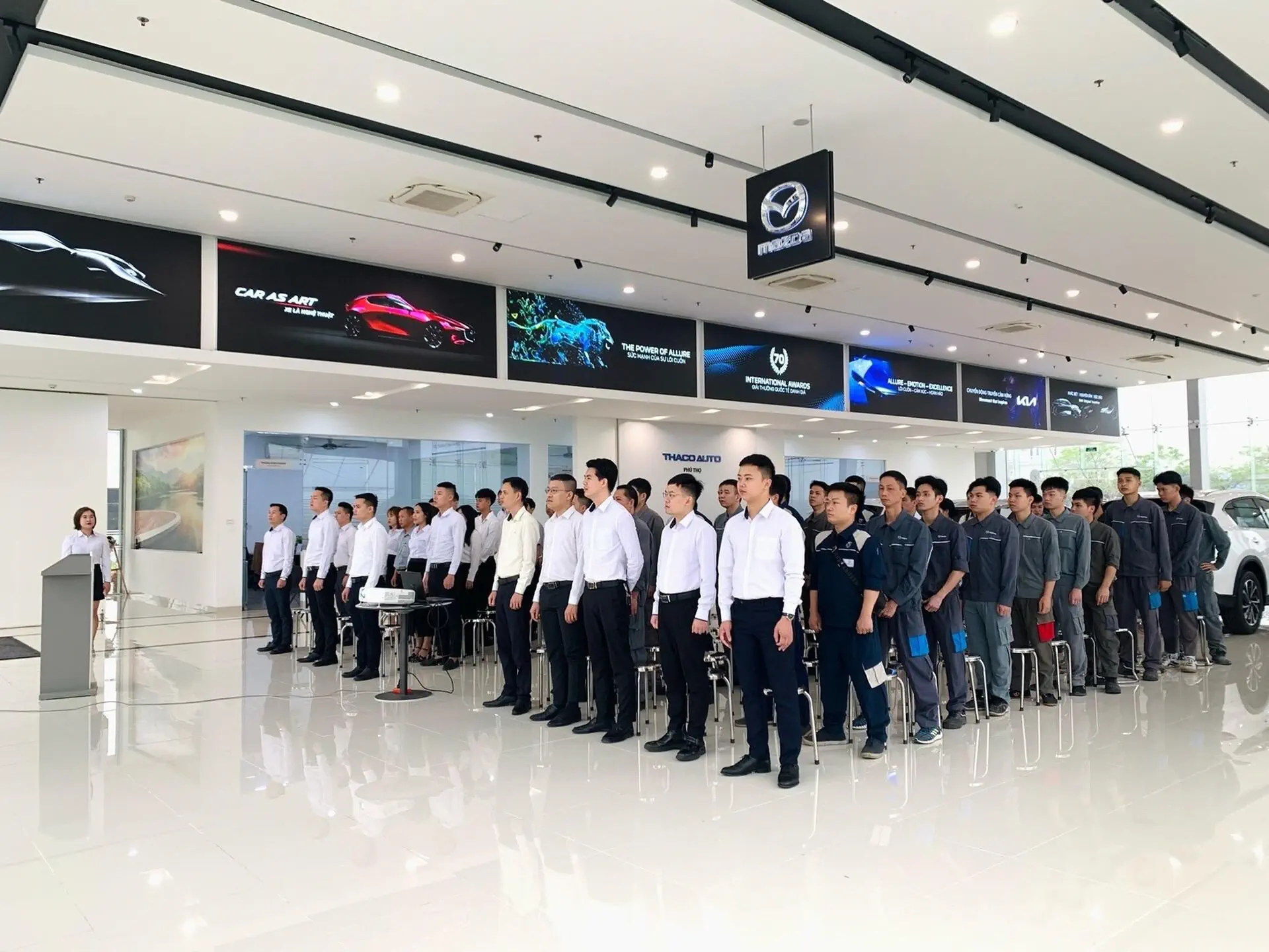 CHÀO CỜ THÁNG 4 THACO AUTO PHÚ THỌ - CHÀO ĐÓN NHÂN SỰ MỚI, ĐỒNG HÀNH HƯỚNG TỚI MỤC TIÊU