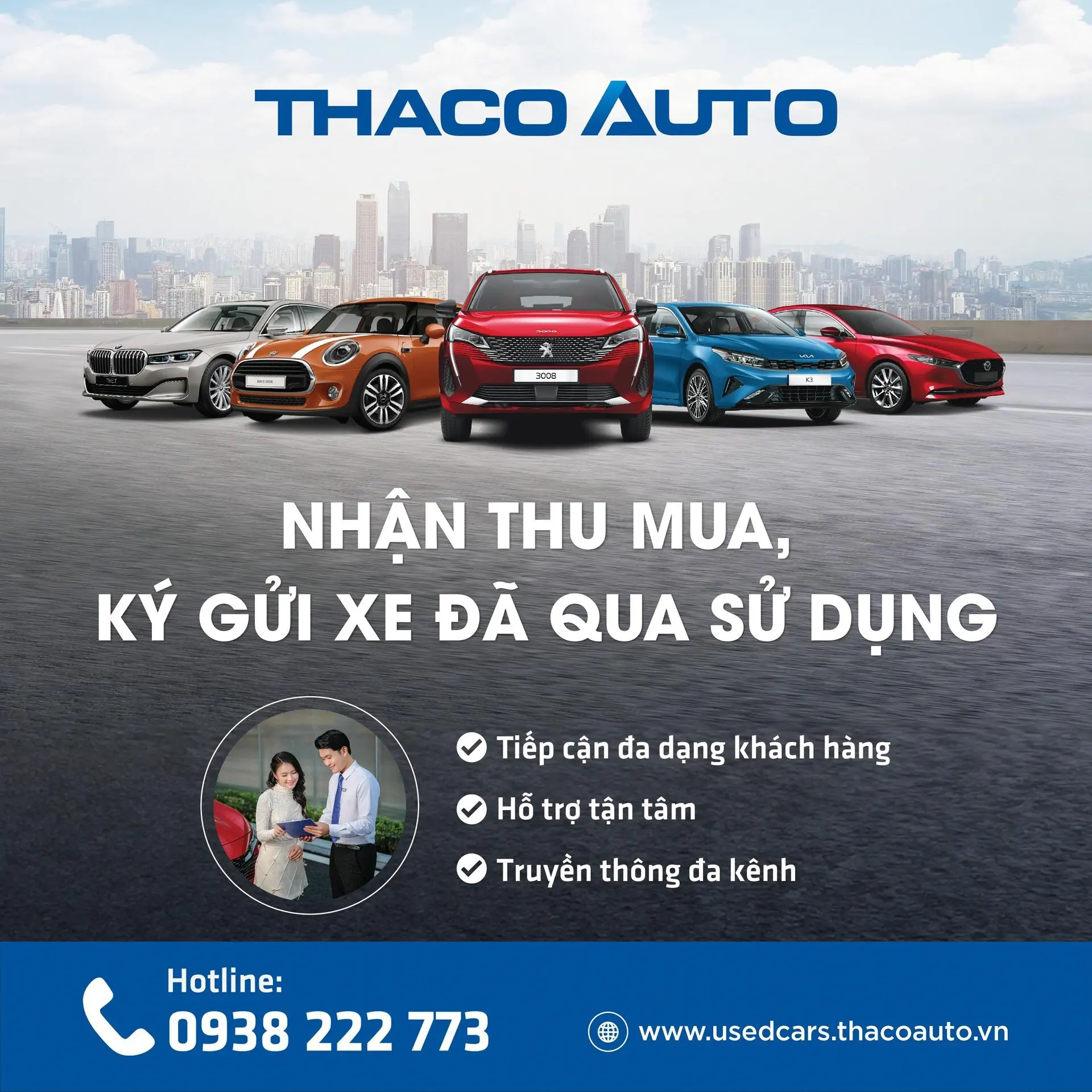 NHẬN THU MUA, KÝ GỬI XE Ô TÔ ĐÃ QUA SỬ DỤNG CÙNG THACO AUTO PHÚ THỌ